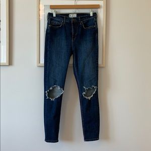 Free people high-rise skinny jeans